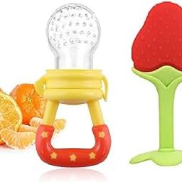 WATERFOWL Infant Silicone Fruit Shape Teether For 3 To 6 Months Baby|Teether For Baby 6-12 Months |Baby Teether 6 Months Babies|Teether For 6 To 12 Months Baby Bpa Free Combo Pack (Multi-10)-image-98