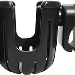 HUIOP Stroller Cup Holder, Stroller Cup Holder with Phone Holder 360 Degree Rotating Bicycle Water Bottle Holder Cage for Scooter Stroller Wheelchair Walker-image-61