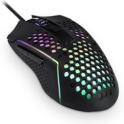 Redragon M987 Lightweight 55g Honeycomb USB Gaming Mouse with RGB Backlit Wired 6 Buttons Programmable with 12400 DPI for Windows PC Computer-17