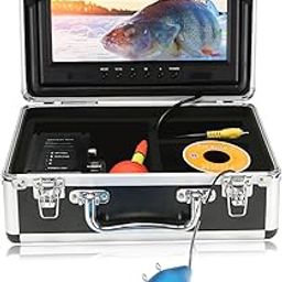 Underwater Fishing Camera 9 inch Monitor 1000 TVL Portable Fish Finder Camera with 12 IR Lights, Waterproof IP68, for Sea, Lake, Boat, Ice Fishing (15M Cable)-image-54