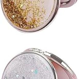 MERISHOPP® 2X Travel Compact Double Sided Makeup Mirror Magnifying Folding Mirror Round|Health & Beauty | Makeup | Makeup Tools & Accessories | Makeup Mirrors-image-15