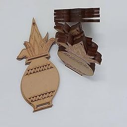 WEHATKE Kalash Cutout Engraved MDF Blanks Cutouts for Diwali DIY, Artwork (10)-24