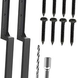UJEAVETTE 2 Pieces Fence Post Repair Stake Sturdy Heavy Duty for Home Repairing Garden Style B-image-84