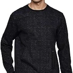 allen solly Men's Cotton Crew Neck Sweatshirt-picture-5