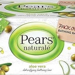 Pears Naturalé Detoxifying Soap Bar, Aloe Vera, 125g (Pack of 4)-picture-23