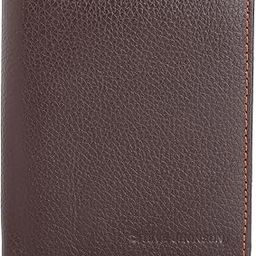 Steve Johnson Men's Pure Leather RFID Protected Bi-Fold Slim Wallet - Pop-Up Design, Original Leather Wallet for Gift (Brown)-image-57