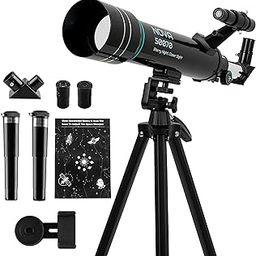 Professional 150x Refractor Telescope with Long Adjustable Stand, Arya's Space Odyssey App & High Magnification for Astronomy Beginners, Star Gazing & Cosmic Exploration (50070)-16