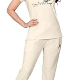 AMBIKASTORES & READYMADES Women’s Bamboo Tracksuit Set – Half Sleeve Co-ord | Super-Soft, All-Weather Loungewear for Running, Walking, Sleepwear & Daily Comfort | Eco-Friendly Nightwear-image-40