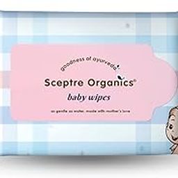 Sceptre Organics® Combo of 12 (80 Each) Extra Soft Skincare Wet Baby Wipes with Lid ||White || Large-picture-12