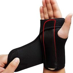 NUCARTURE Neoprene Adjustable Wrist Support For Pain Relief Carpal Tunnel Wrist Splint Support Brace For Right Hand For Men, Women Protector Fracture Support Hand Belt (Right)-4