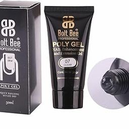 BOLT BEE 30 ML Polygel tubes Polygel For Nails Extensions Finger nail art Manicure Acrylic gel Varnish hybrid UV Poly gel- SHADE (CLEAR)-16
