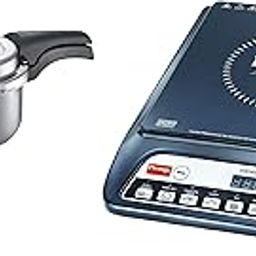 Prestige PIC 20 1200 Watt Induction Cooktop with Push Button (Black) + Prestige Svachh, 20255, 5 L, Deep Pressure Pan, with deep lid for Spillage Control-59