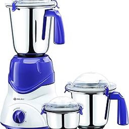 Bajaj Trio 600-Watt Mixer Grinder with 3 Jars (White/Lavender)-picture-27