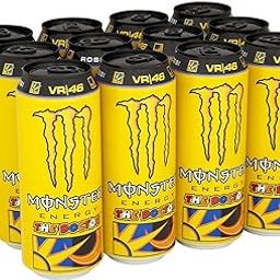 Monsters Energy Drink The Doctor VR46 Edition, Each 500ml Pack of 12 Cans (From UK)-10