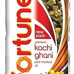 Fortune Premium Kachi Ghani Pure Mustard Oil, 1 ltr pouch-image-67