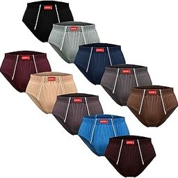 Men's Cotton Ultimate Briefs Innerwear Combo (Pack of 10)-picture-29