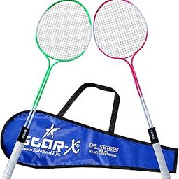 StarX Multi-Shaft Steel Badminton Racquet Set, Adult G4 - 3 3/4-inch (Multicolor)-picture-25