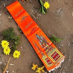 Pooja Ghar Ram Naam Gamchha/Patka/Scarf for Men and Women - PACK OF 4-image-0