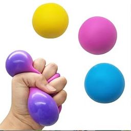 Sawkirp darshraj Stress Anxiety Relief Toy Pack Of 1 Piece (2 Squishy Ball), Assorted-image-2