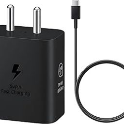 Samsung 25W Gan Type C Charger with 100 Cm Cable for Galaxy M36/M06/M16/M05/M35/M15, F05/F06/F15/A15/A14/M14/F14/M34/F34/S25/S24/Ultra/Edge/+/S23/fe/fold/flip/7/6/5, Fast Adapter for Tab USB C, Black-image-56