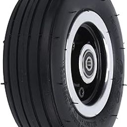 Wheel Rim and Tires Set, Non Slip Tough Wear Resistant 6 X 2 Solid Tires Strong Grip Rubber with Alloy Rims for Electric Scooter-image-59