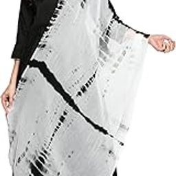 Women's Black Shibori Chiffon Dupatta-39