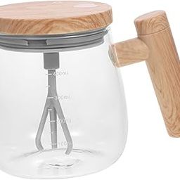 Cabilock Self Mixing Mug Lid and Handle Compact Stirring Cup for Coffee and Mixed Drinks Glass and Design for Home Travel and Camping-image-21
