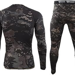 Thermal Underwear Set Top & Bottom Clothing Long Johns for Men Women L-image-22