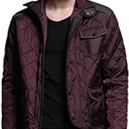 jack & jones Men Mock Collar Solid Casual Quilted Jacket-picture-5