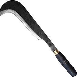 KAILAN Coconut cuting Pala Knife, 9.5 Inch Hand-Forged Iron Steel Blade, Wooden Handle, Multi-Purpose Heavy Duty Cutting Tool, Black-18