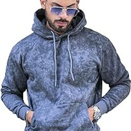 || Mens || Spray Printed || Hooded Neck || Full Sleeve || Loopnet || Sweatshirt-image-24