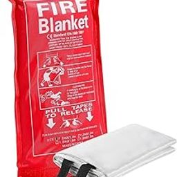 PIHARVA Fire Blanket for Kitchen & Emergency – 1x1 Meter Fiberglass Fire Safety Blanket for Home, Car, Office, Grill, School & Warehouse Heat Resistant Emergency Fire Suppression Cover-image-76