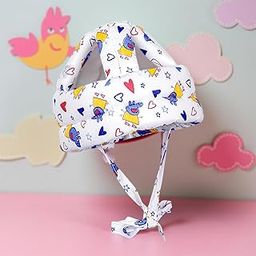 StarAndDaisy Baby Head Protector Cushion Plush Soft Toy Early Learning Toy Fall Protection Helmet Baby Head Protector Child Adjustable Shoulder Strap (Piggy Print)-image-50