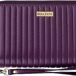 Aura Genuine Leather Ladies Double Zip Wallet (Purple)-image-6