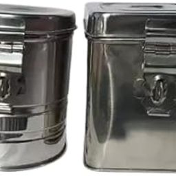 Anmol Enterprises Stainless Steel Round Shape,Squre Shape Money Bank Piggy Banks Antique Coin Bank Box Money Organiser Gullak-image-27