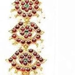 Traditional Mang Tikka Nethi Chutty, Kempu Stone Dance Accessories, Wedding Papidi Billa 5 Steps, 1 Piece-image-26