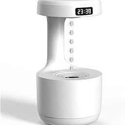 Lipzie〚𝑺𝒉𝒐𝒑 𝑨𝒏𝒅 𝑺𝒂𝒗𝒆〛 Upgrade Floating Water Machine Anti-Gravity Humidifier – Cool Mist Desktop with LED Clock Display, Auto Shutdown, 800ml Capacity, Silent Operation for Home/Office-picture-29