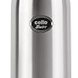 Cello Swift Thermosteel Water Bottle 1000ml, Silver | Double Walled Vacuum Insulated Flask Bottle | Keeps Drinks Hot or Cold for 24 Hours |Easy To Carry | Ideal For Water, Tea, Coffee & Cold Beverages-picture-17