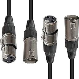 AxcessAbles 50ft XLR Male to XLR Female Audio Cable - 2-Pack| 50ft XLR to XLR Balanced Microphone Cable | 3-Pin Microphone Cable | AxcessAbles CXLR-XLR50 50ft XLR Mc Cable (2-Pack)-image-8