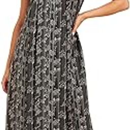 OCW-2733 Green Cotton Maxi Casual Regular Night Dress-image-2