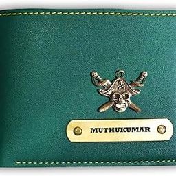 Personalized Customized Mens Leather Wallet - Elevate Style with a Custom Touch - Green-image-38