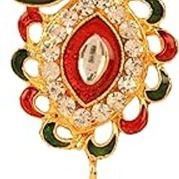 Casual Designer Fancy Saree pin for Women and Girls broches Brooch Golden Gold Silver in a Gift Box TNSAREE1030-image-49
