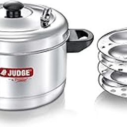 Judge by Prestige Stainless Steel Idli Cooker with 4 Plates,1 Liters-image-36