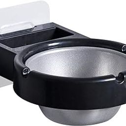 Portible Stainless Steel Wall-Mounted Ashtray, Garden Ashtray Weed for Outside, Ash Holder for Smokeless, Wind Cool Ashtray Mold, Cigarette Ashtray for Outdoor Use (Pack Of - 1)-image-39