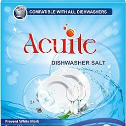 Acuite Dishwasher Salt |Crystalized Salt with Advanced Water Softening Technology |Compatible with All Brands 1Kg (Pack of 1)-image-66