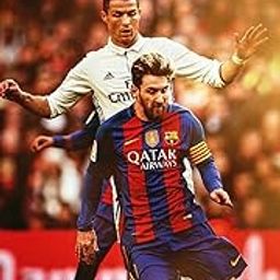 VVWV Ronaldo Vs Lionel Messi Football Poster Motivational Football Poster Home Living Room Bedroom Boys Room Decorations 300 GSM L X H 12 .00 X 18.00 Inches-image-84
