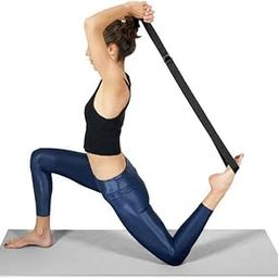 GymWar Yoga Belt for Women and Men - Yoga Strap for Stretching with Extra Safe Adjustable D-Ring Buckle - Durable and Comfy Texture - Perfect for Your Yoga Session (Black)-picture-32