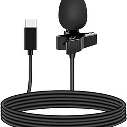 LIRAMARK Lavalier Collar Mic USB Type C Professional Lapel Clip-on Mic Omni Condenser for Video Recording Noise Reduction Mic for YouTube Vlogging Interview on Android.-image-9
