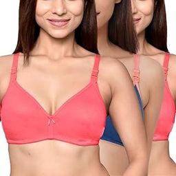 Organic Cotton Bamboo Nursing Bra for Women I High Coverage Feeding Bra with Clasps for Breastfeeding I Wire-Free Maternity Innerwear Without Padding-image-7