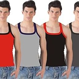 Modern Men's Premium Cotton Gym Vest (S - XXL) (5 Colors Available)-image-30